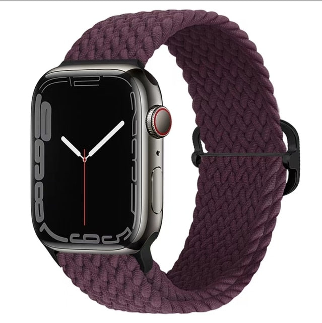 Nylon Braided Solo Loop Strap For Apple Watch