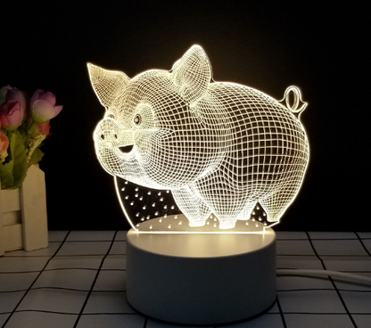 3D Table Night Lamp