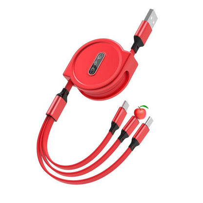 3 In 1 USB Extendable Data Cable