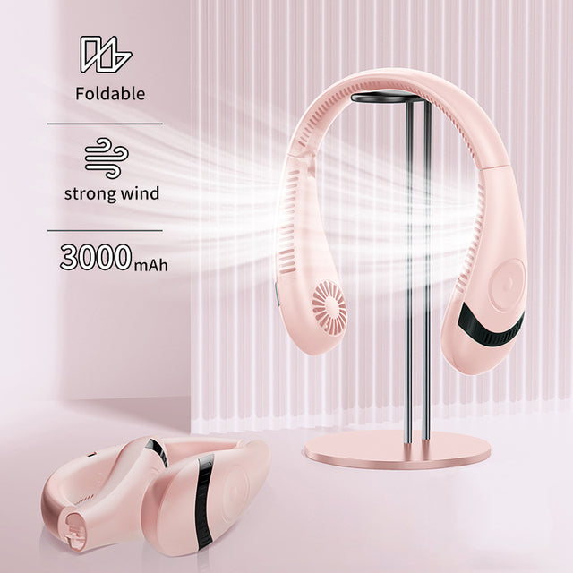 Hanging Neck Foldable Fan