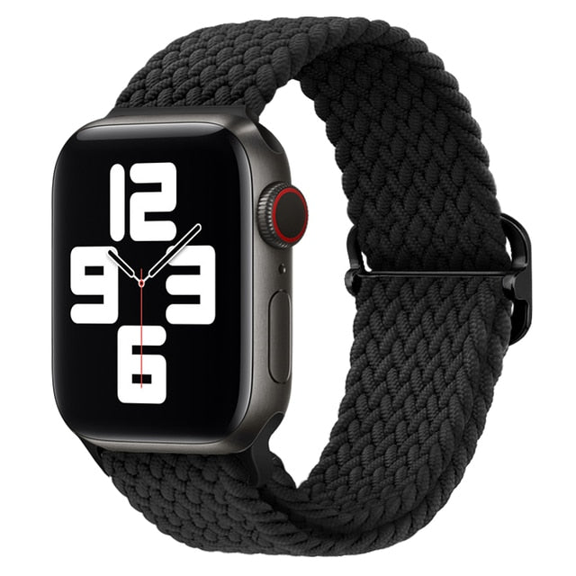 Nylon Braided Solo Loop Strap For Apple Watch