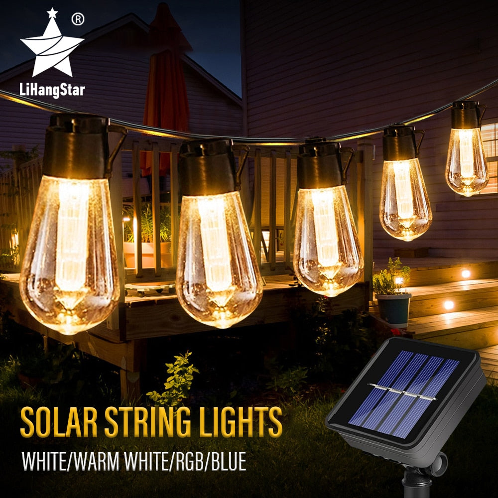 LED Solar String Waterproof Lights