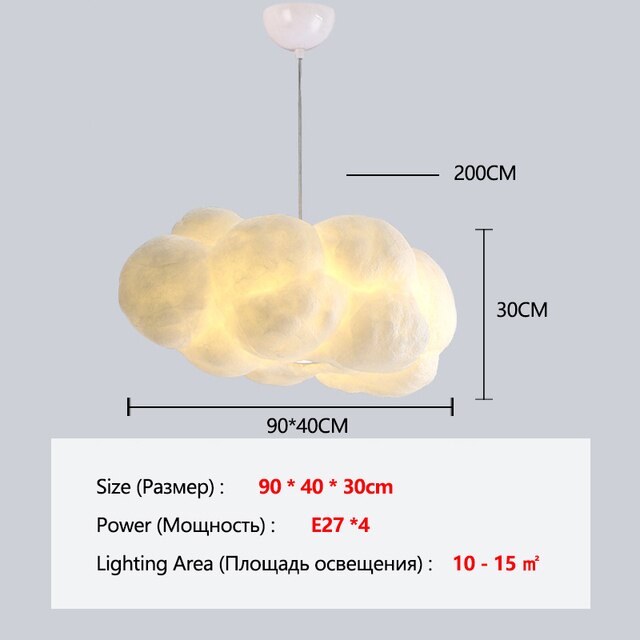 Floating Cloud Chandelier Lamp