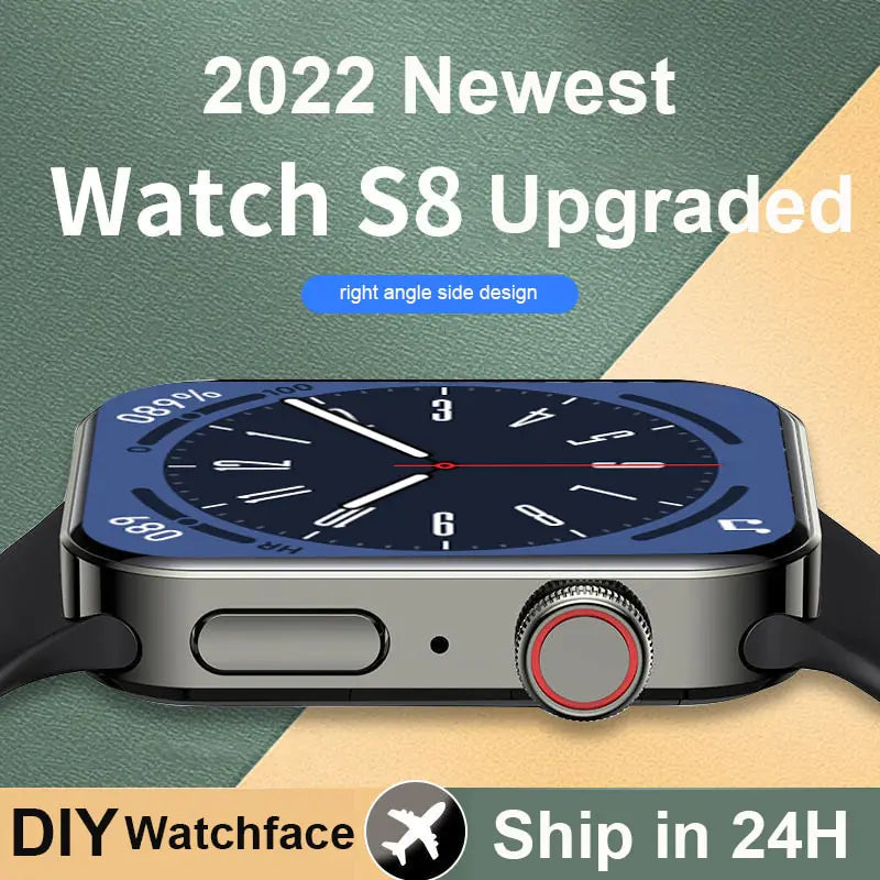 NFC Right Angle Design Bluetooth Smartwatch