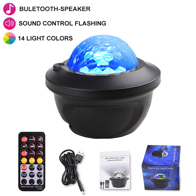 LED Star Galaxy Projector Speaker