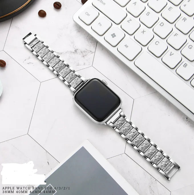 Band + Case Metal Strap For Apple Watches